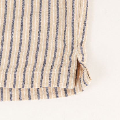 23SS × Brilla per il gusto 別注 コットンリネン ストライプ オープンカラー 半袖 シャツ