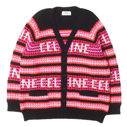 23SS ロゴジャガード ビジュー ニット カーディガン (Embroidery Cardigan in Ski Jacquard)