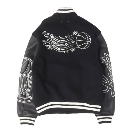 21SS × NBA ロゴ エンボス バーシティ ジャケット (Louis Vuitton x NBA Leather Basketball Jacket)