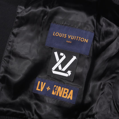 21SS × NBA ロゴ エンボス バーシティ ジャケット (Louis Vuitton x NBA Leather Basketball Jacket)