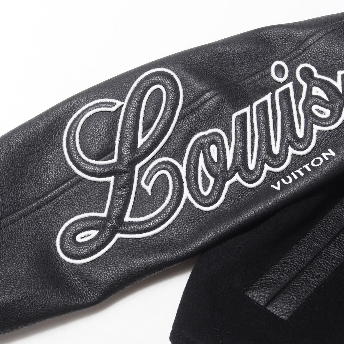 21SS × NBA ロゴ エンボス バーシティ ジャケット (Louis Vuitton x NBA Leather Basketball Jacket)