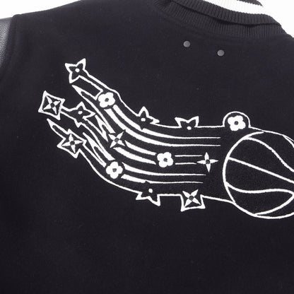 21SS × NBA ロゴ エンボス バーシティ ジャケット (Louis Vuitton x NBA Leather Basketball Jacket)