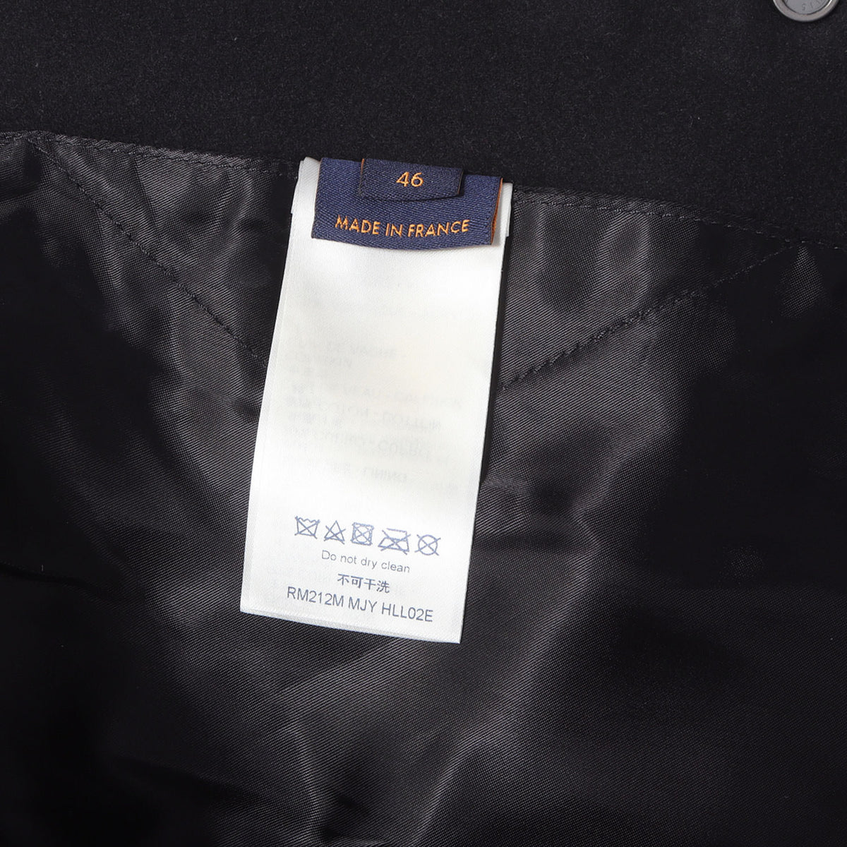 21SS × NBA ロゴ エンボス バーシティ ジャケット (Louis Vuitton x NBA Leather Basketball Jacket)