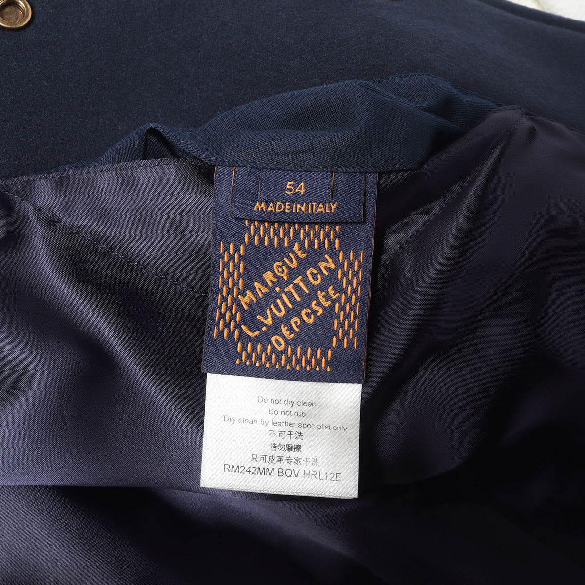 24AW グラフィックロゴ刺繍 メルトン バーシティ ジャケット (Leather Mix Varsity Jacket)