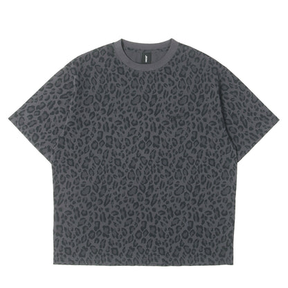 24AW ワンポイントロゴ刺繍 レオパードパターン Tシャツ