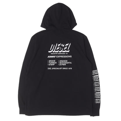 21AW グラフィック ロゴ Tパーカー (T-JUST-LS-HOOD-SLITS-A1) / GREEN LABEL