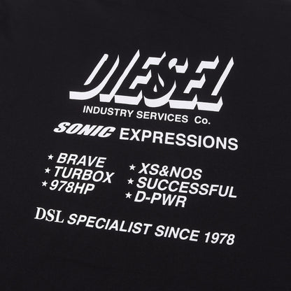 21AW グラフィック ロゴ Tパーカー (T-JUST-LS-HOOD-SLITS-A1) / GREEN LABEL