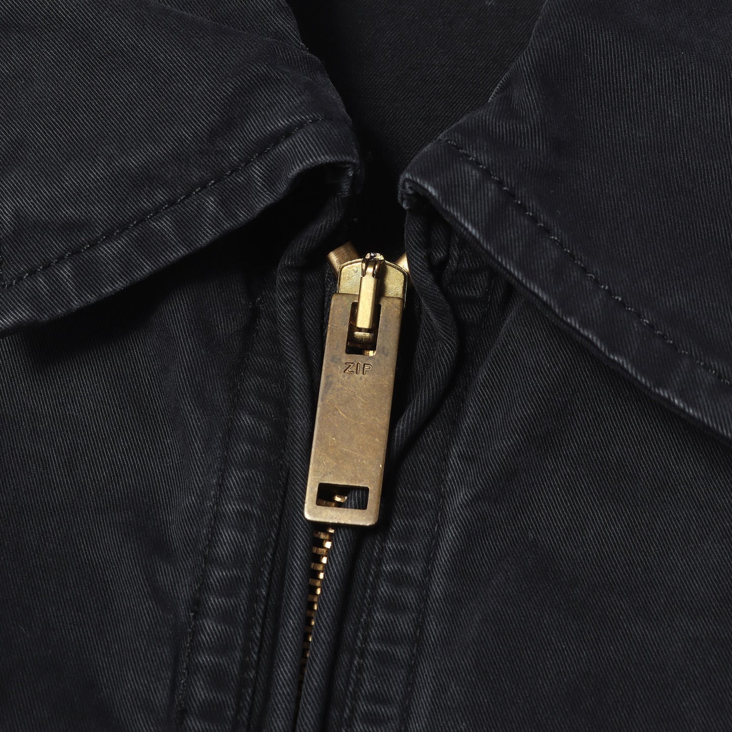 00s ワッペン刺繍 ストレッチポプリン ジップ ミリタリーシャツ / STONE ISLAND Denims