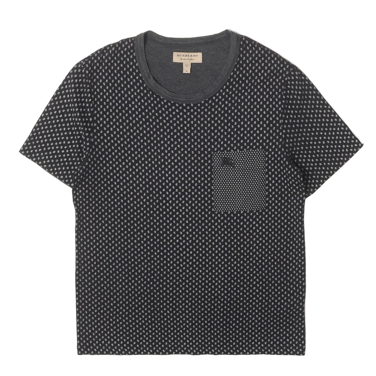 ジオメトリック リンガーネック Tシャツ
