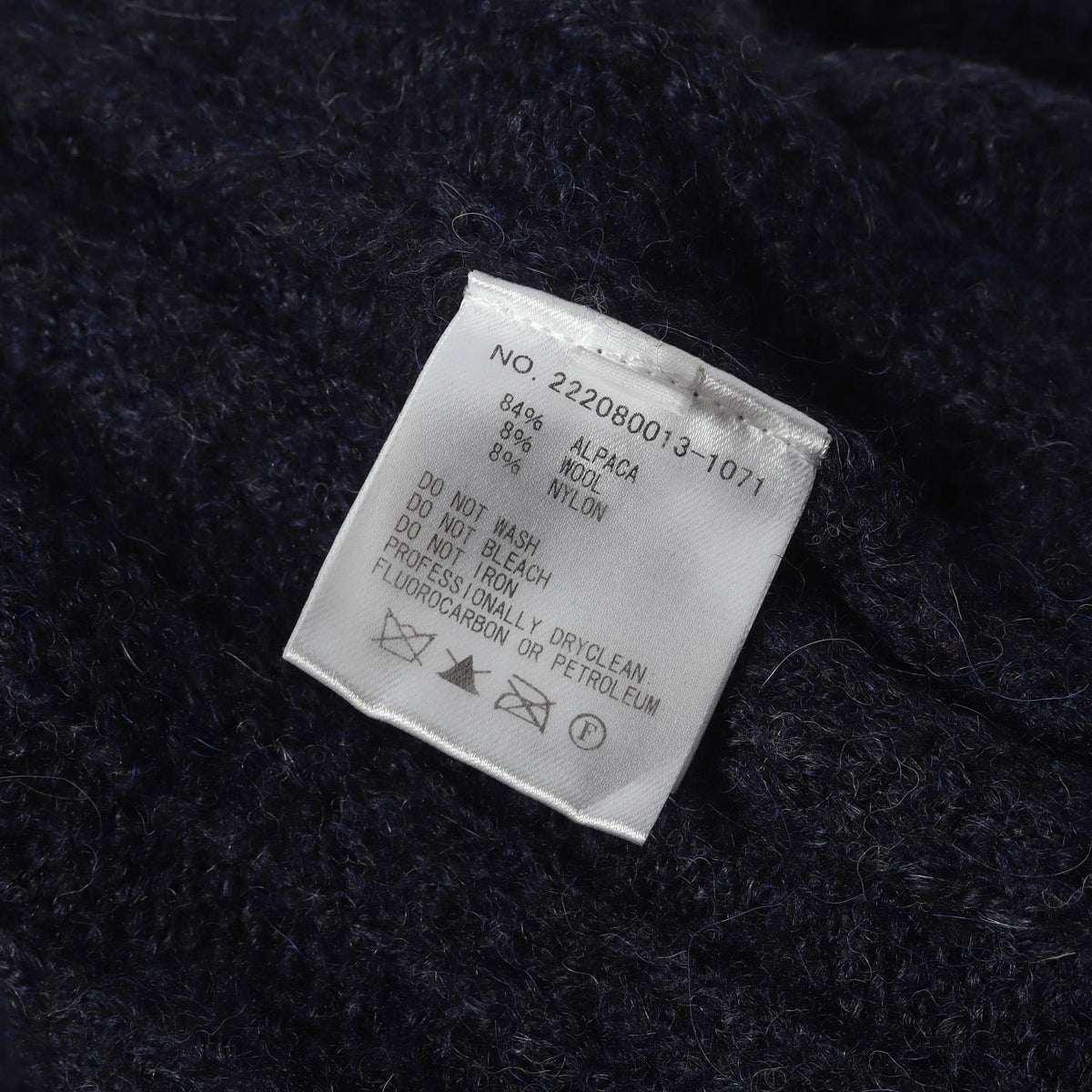 エルボーパッチ アルパカ ウール Vネック ニット セーター