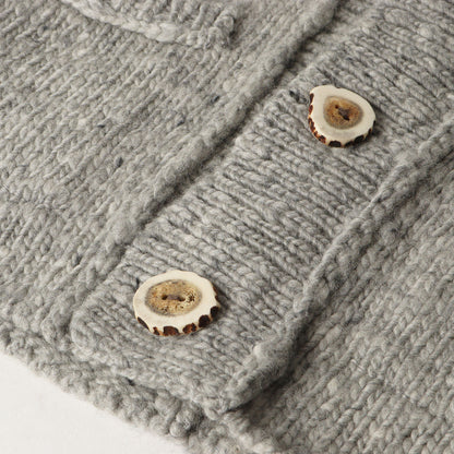ショールカラー ニット カーディガン (MID cardigan) / MADE IN JAPAN