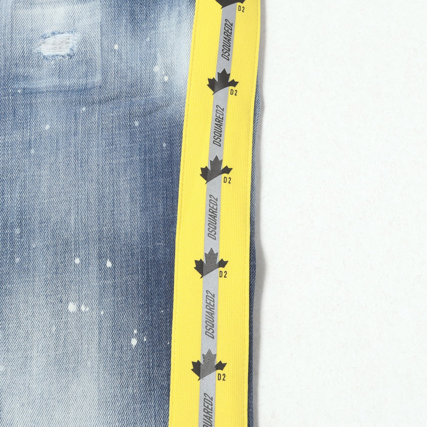 21SS サイドライン ヴィンテージ加工 ストレッチデニム スキニーパンツ (Skater Jean)