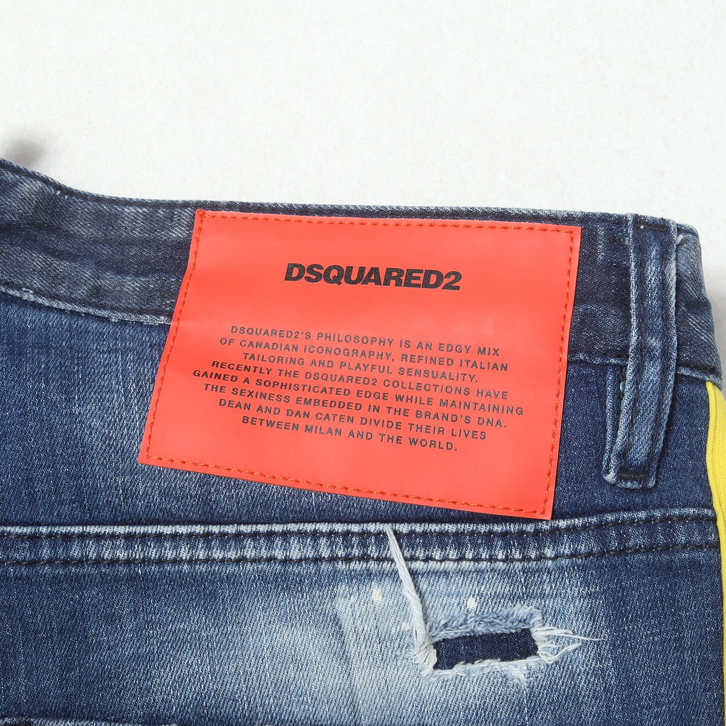 21SS サイドライン ヴィンテージ加工 ストレッチデニム スキニーパンツ (Skater Jean)