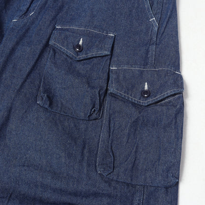 23AW × BEAMS PLUS 別注 スラブデニム カーゴ クロップドパンツ (BDU 3/4 Shorts Denim)