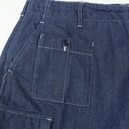 23AW × BEAMS PLUS 別注 スラブデニム カーゴ クロップドパンツ (BDU 3/4 Shorts Denim)