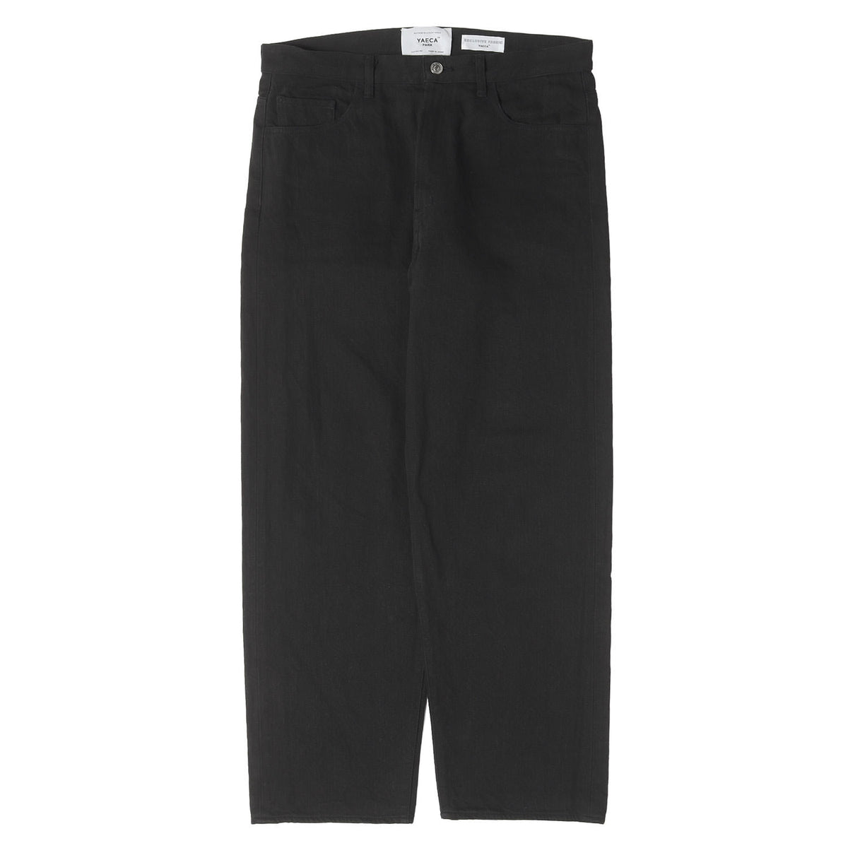 ワイドテーパード ブラックデニム パンツ (DENIM PANTS WIDE TAPERED)