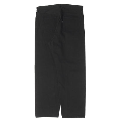ワイドテーパード ブラックデニム パンツ (DENIM PANTS WIDE TAPERED)