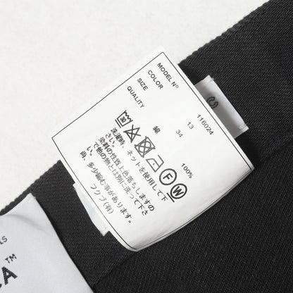 ワイドテーパード ブラックデニム パンツ (DENIM PANTS WIDE TAPERED)