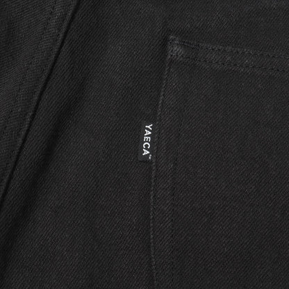 ワイドテーパード ブラックデニム パンツ (DENIM PANTS WIDE TAPERED)