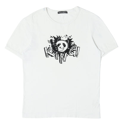 パンダキング Tシャツ (Panda King Print Cotton T-Shirt)