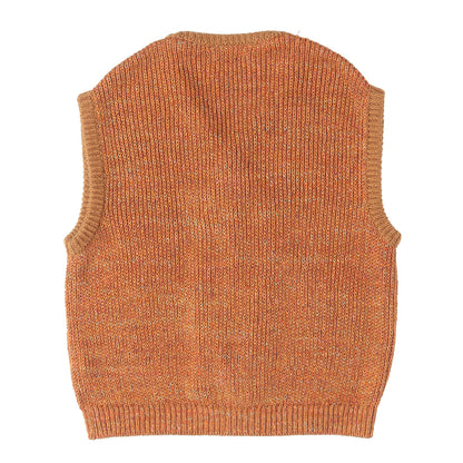 23SS ブレンドニット ジップベスト (Knitted Asymmetric Vest)