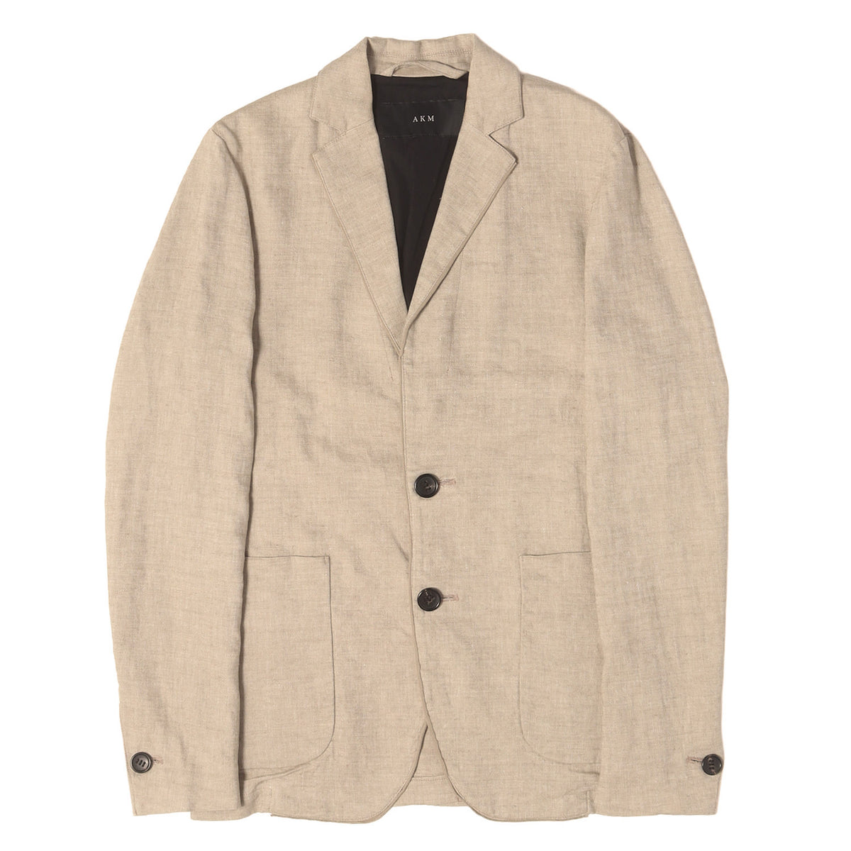 ストレッチ リネン 2B テーラードジャケット (WASHABLE ITALY LINEN wrinkle jacket)