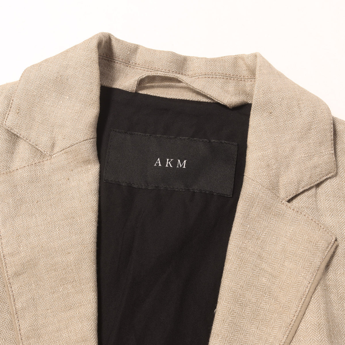 ストレッチ リネン 2B テーラードジャケット (WASHABLE ITALY LINEN wrinkle jacket)