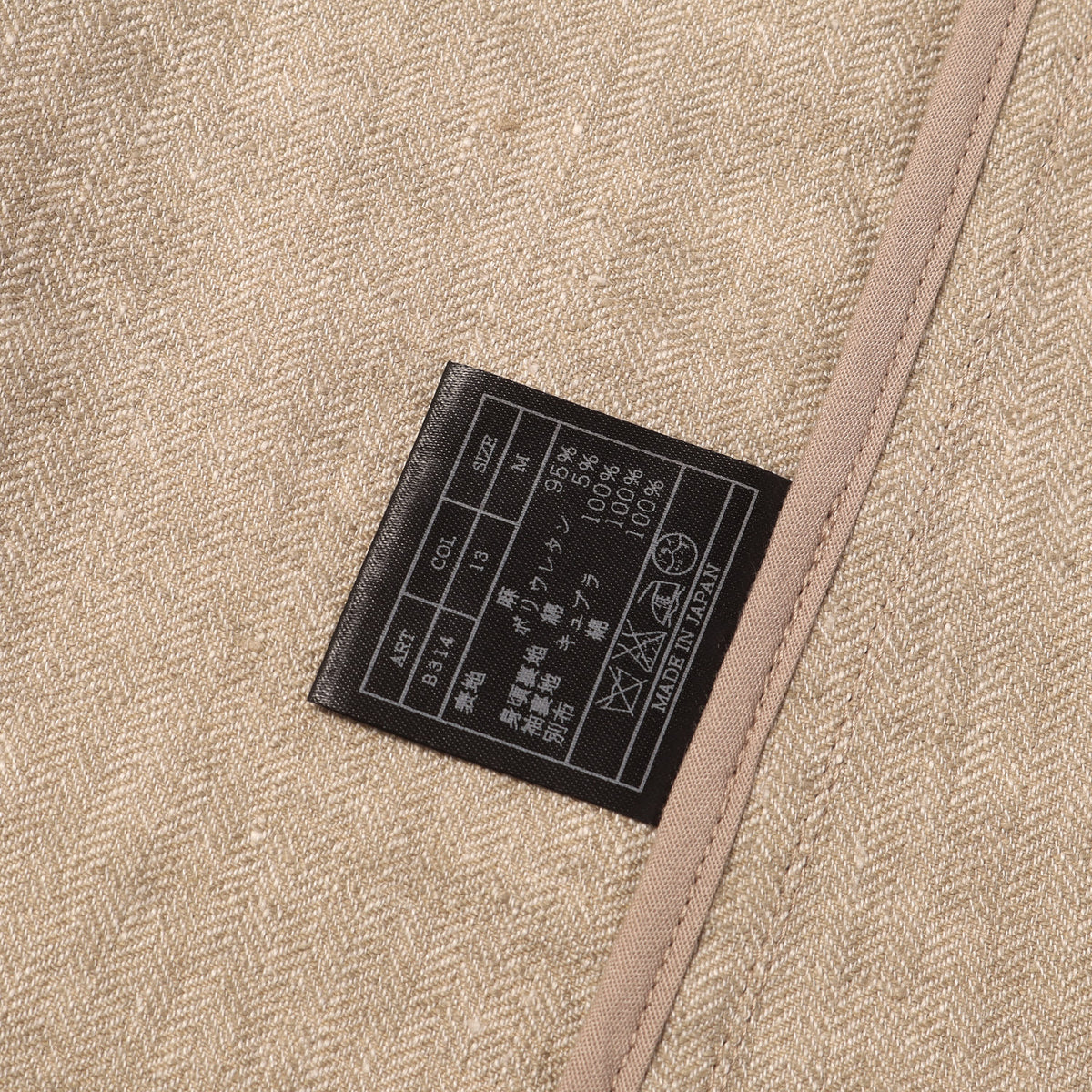 ストレッチ リネン 2B テーラードジャケット (WASHABLE ITALY LINEN wrinkle jacket)