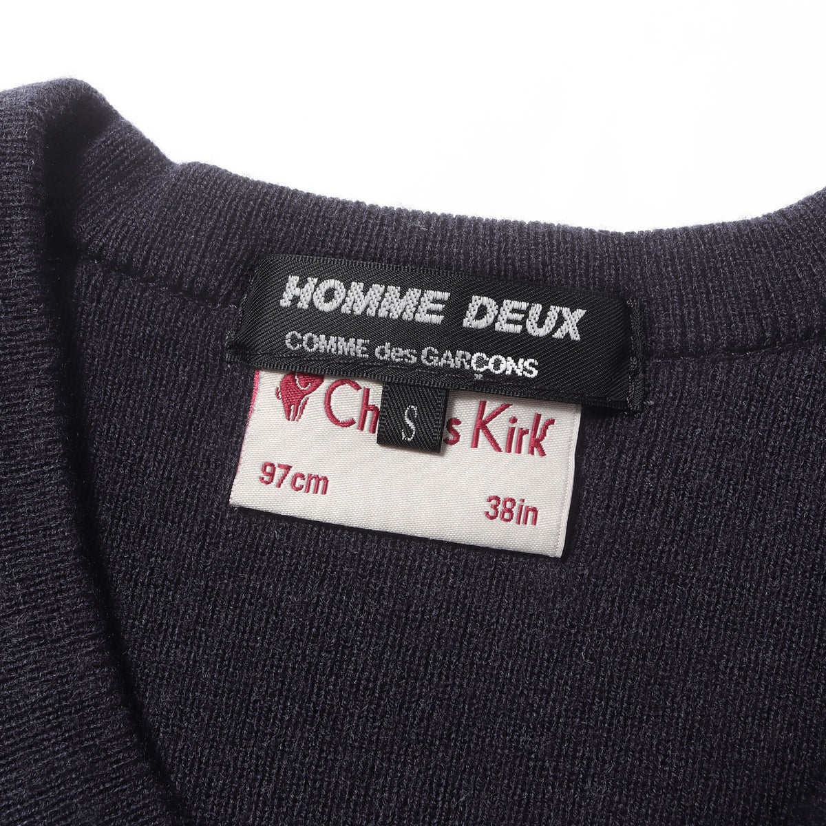 × Charles Kirk インサイドアウト Vネック ニット セーター