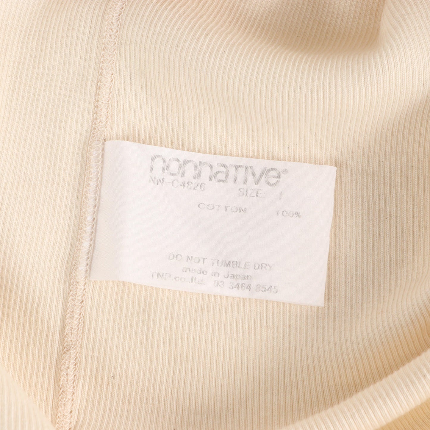 26SS リブ編み タンクトップ (DWELLER TANK TOP COTTON RIB)