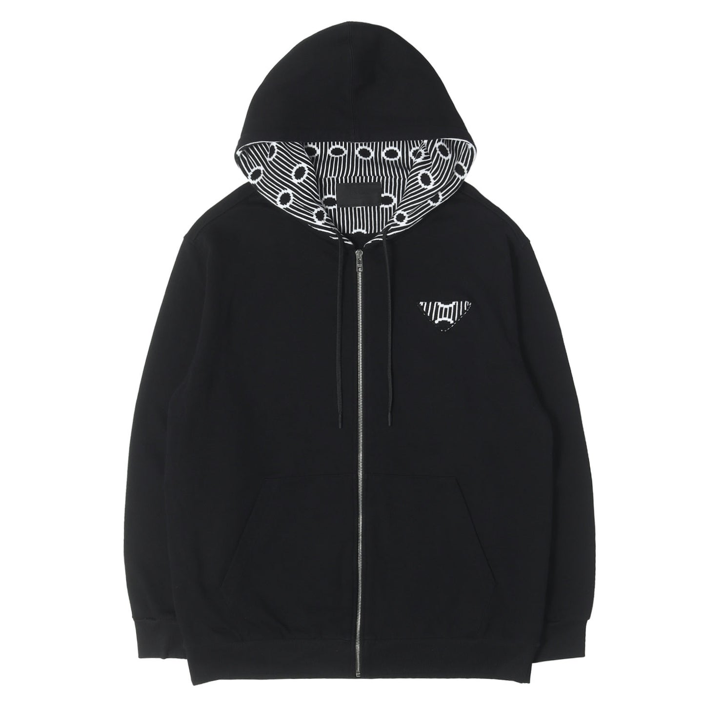 22AW ジオメトリックトライアングル スウェット ジップパーカー