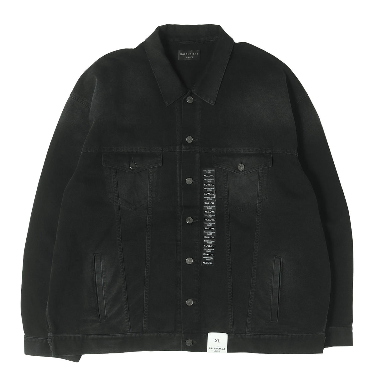 24SS サイズステッカー オーバーサイズ デニムジャケット (Denim Size Sticker Jacket)