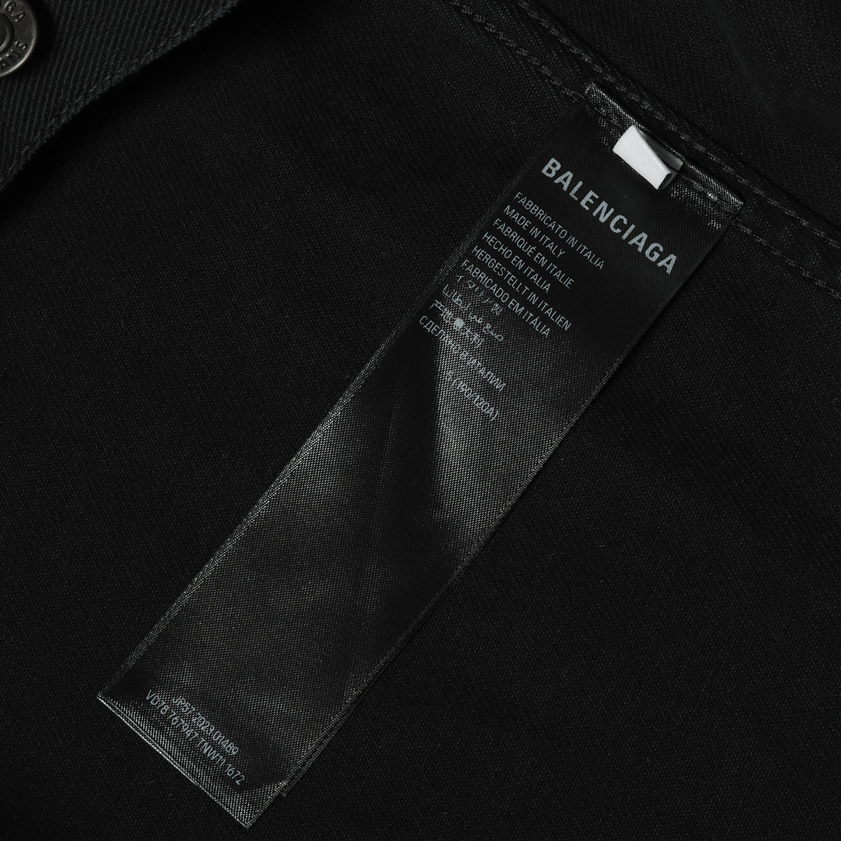 24SS サイズステッカー オーバーサイズ デニムジャケット (Denim Size Sticker Jacket)