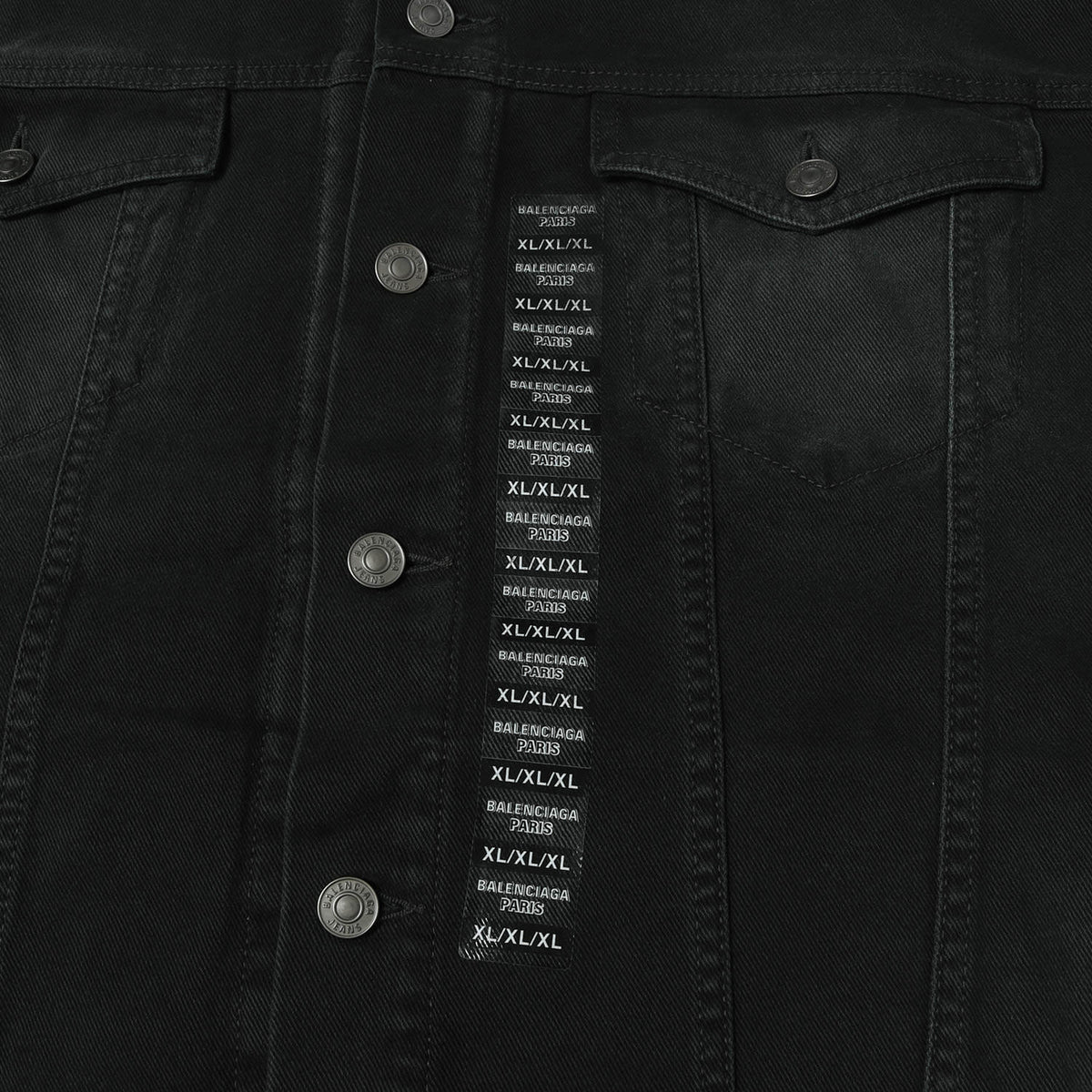 24SS サイズステッカー オーバーサイズ デニムジャケット (Denim Size Sticker Jacket)