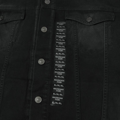 24SS サイズステッカー オーバーサイズ デニムジャケット (Denim Size Sticker Jacket)