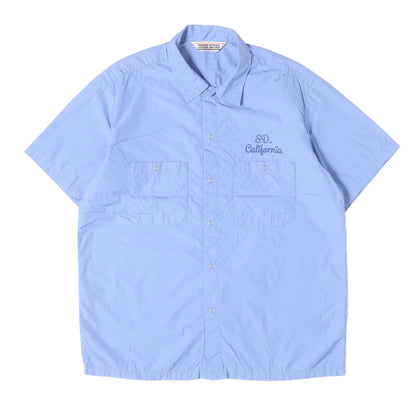 26SS ロゴ刺繍 タイプライター 半袖 ワークシャツ (SD DRESS WORK SHIRT SS)