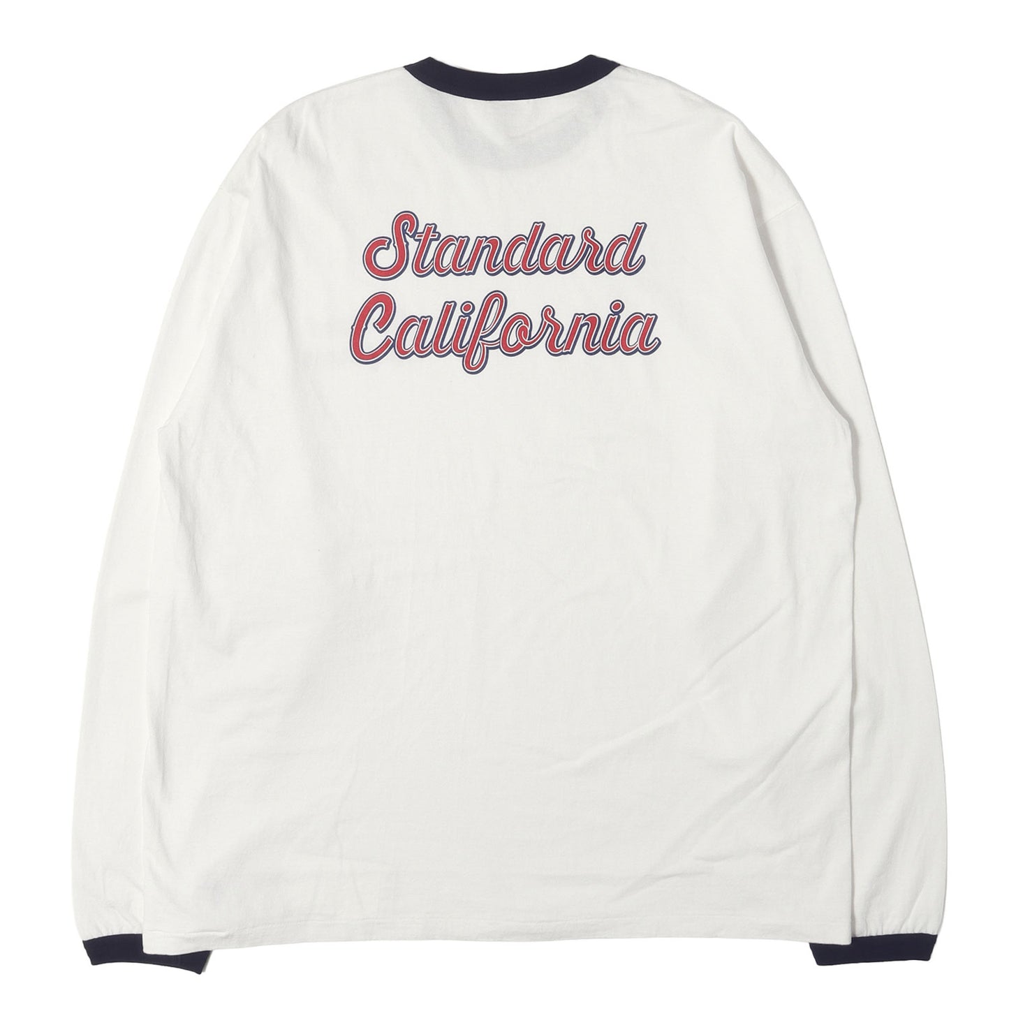25SS グラフィック ロゴ リンガーネック ロングスリーブ Tシャツ (SD US Cotton Script Logo Ringer Long Sleeve T)