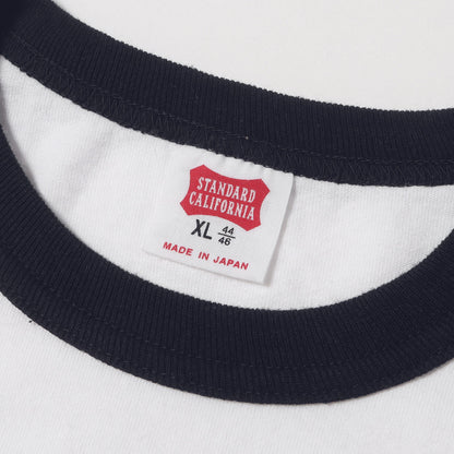 25SS グラフィック ロゴ リンガーネック ロングスリーブ Tシャツ (SD US Cotton Script Logo Ringer Long Sleeve T)