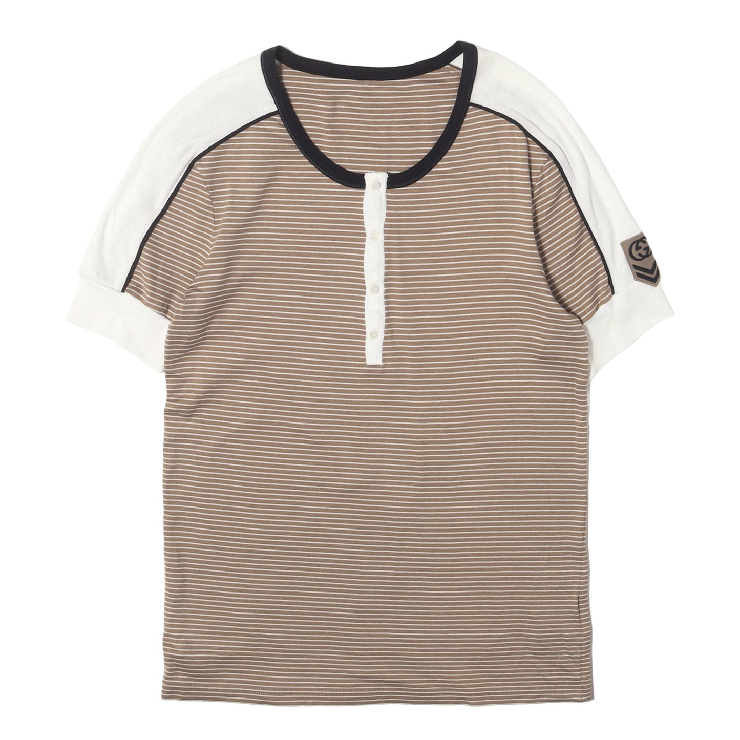 00s ボーダー ハイゲージ ニット Tシャツ
