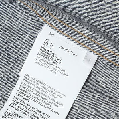 24AW トライアングルロゴ セルビッチデニム トラッカー ジャケット (Selvedge Denim Blouson)