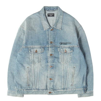 21SS USED加工 コーポレートロゴ刺繍 デニムジャケット (Corporate Logo Denim Jacket)
