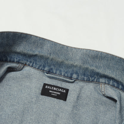 21SS USED加工 コーポレートロゴ刺繍 デニムジャケット (Corporate Logo Denim Jacket)