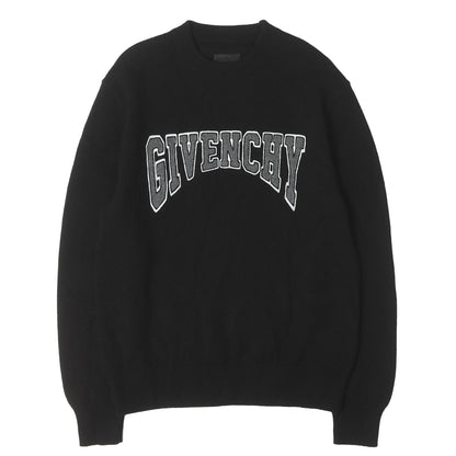 23SS カレッジロゴ カシミヤ混ニット セーター (College Embroidered Crewneck Sweater)