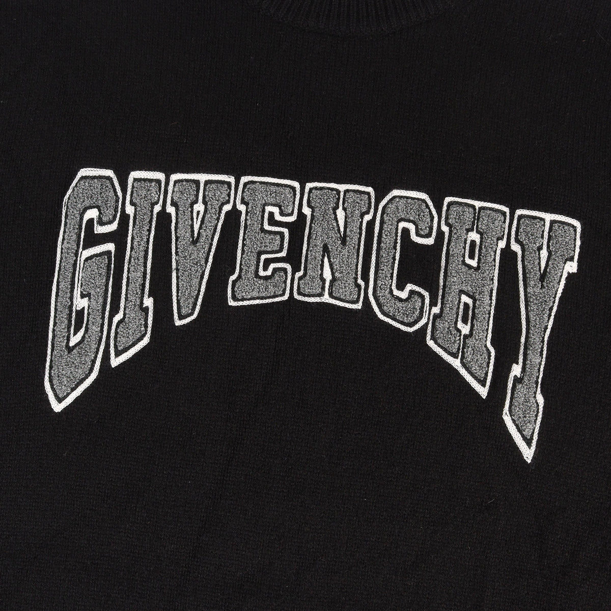 23SS カレッジロゴ カシミヤ混ニット セーター (College Embroidered Crewneck Sweater)