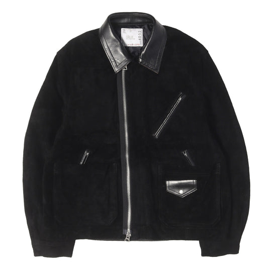 26AW ジップアップ スエード レザー ブルゾン (Suede Blouson)