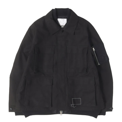 25SS × WTAPS バックサテン ミリタリージャケット (COTTON BACK SATIN JACKET)