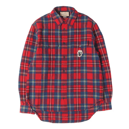 23AW チェック ウールフランネル シャツ