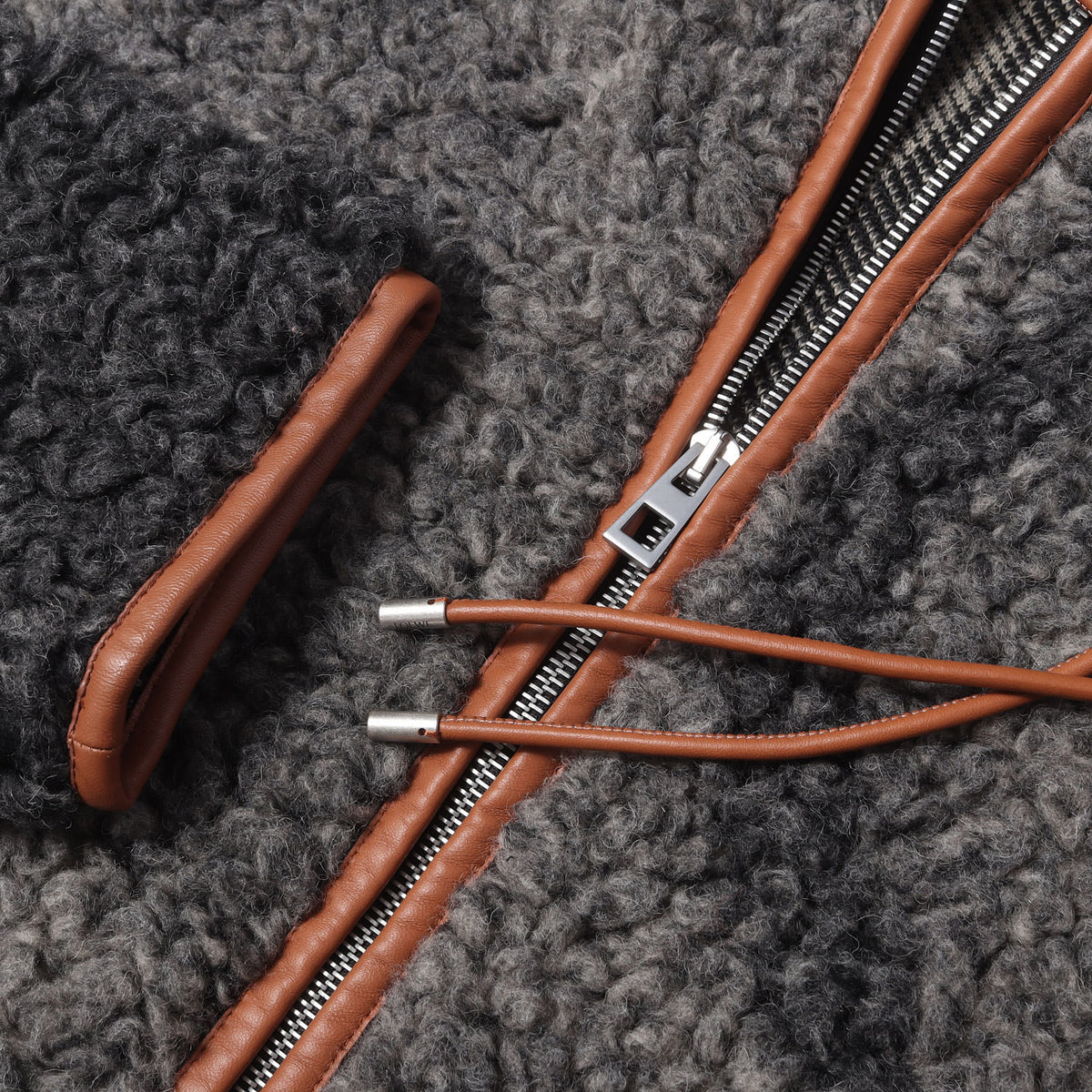 24AW アナグラム フリース フーデッドジャケット (Anagram fleece hooded jacket)
