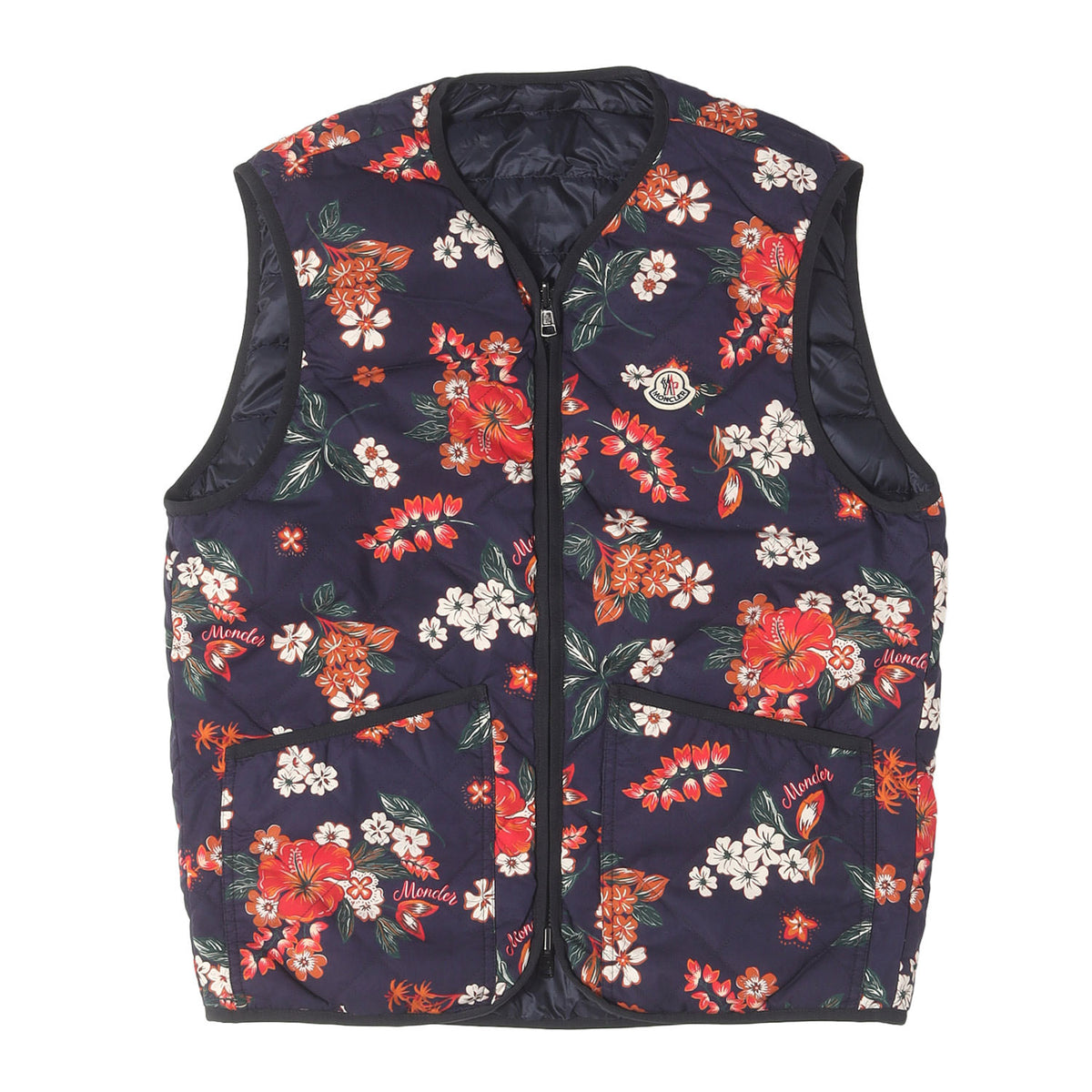 26SS フローラルパターン リバーシブル ダウンベスト (FRANQUI GILET)