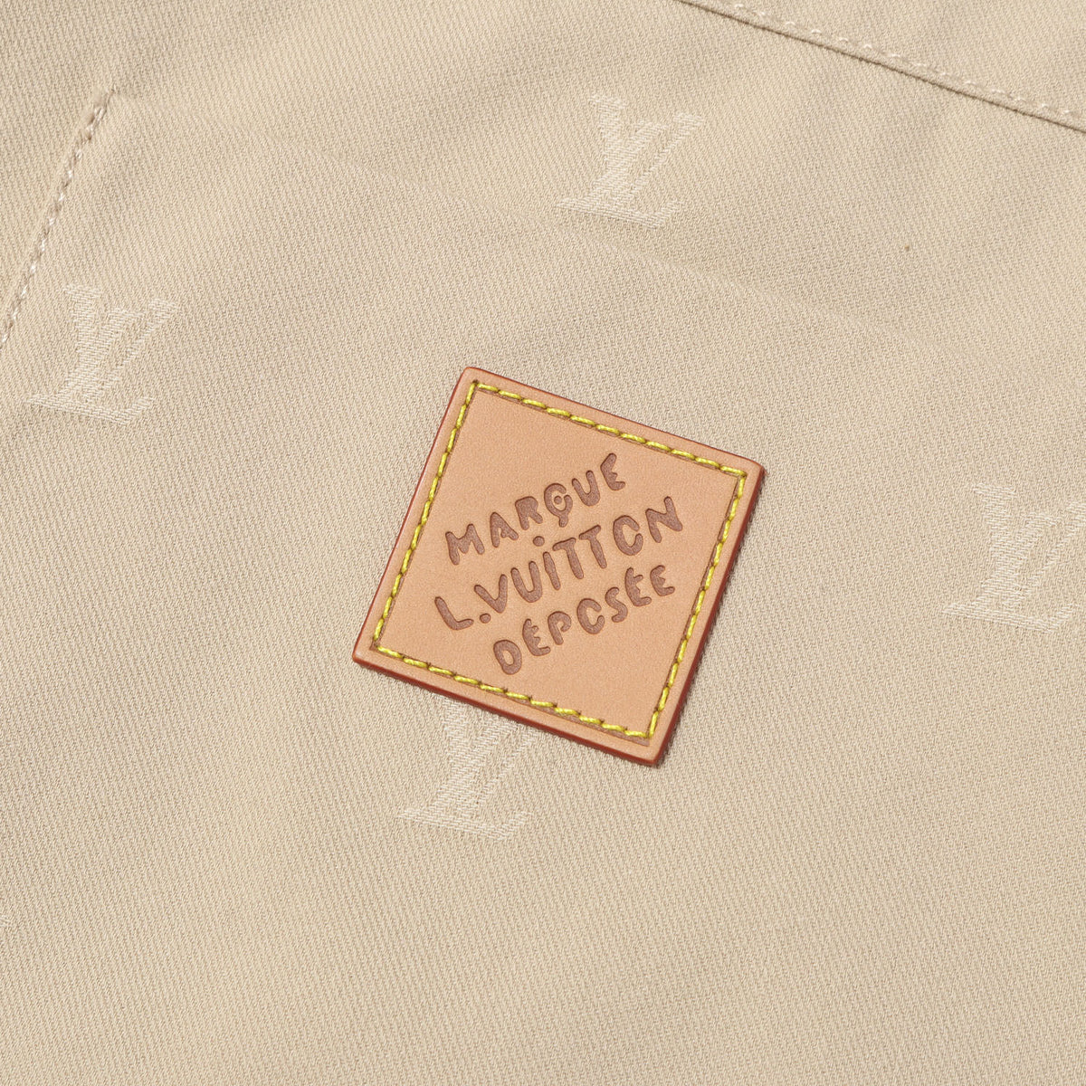 24AW LV シグネチャージャガード コットンチノショーツ